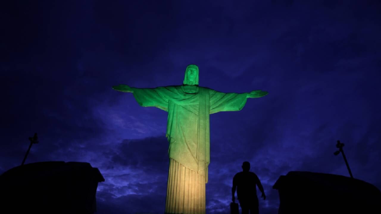 La estatua del Cristo Redentor en Brasil.