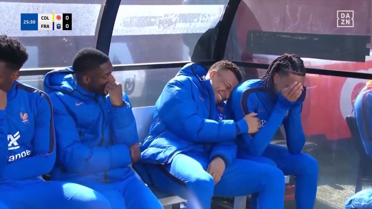 Aurélien Tchouaméni, Ousmane Dembélé, Kylian Mbappé y Michael Olise.