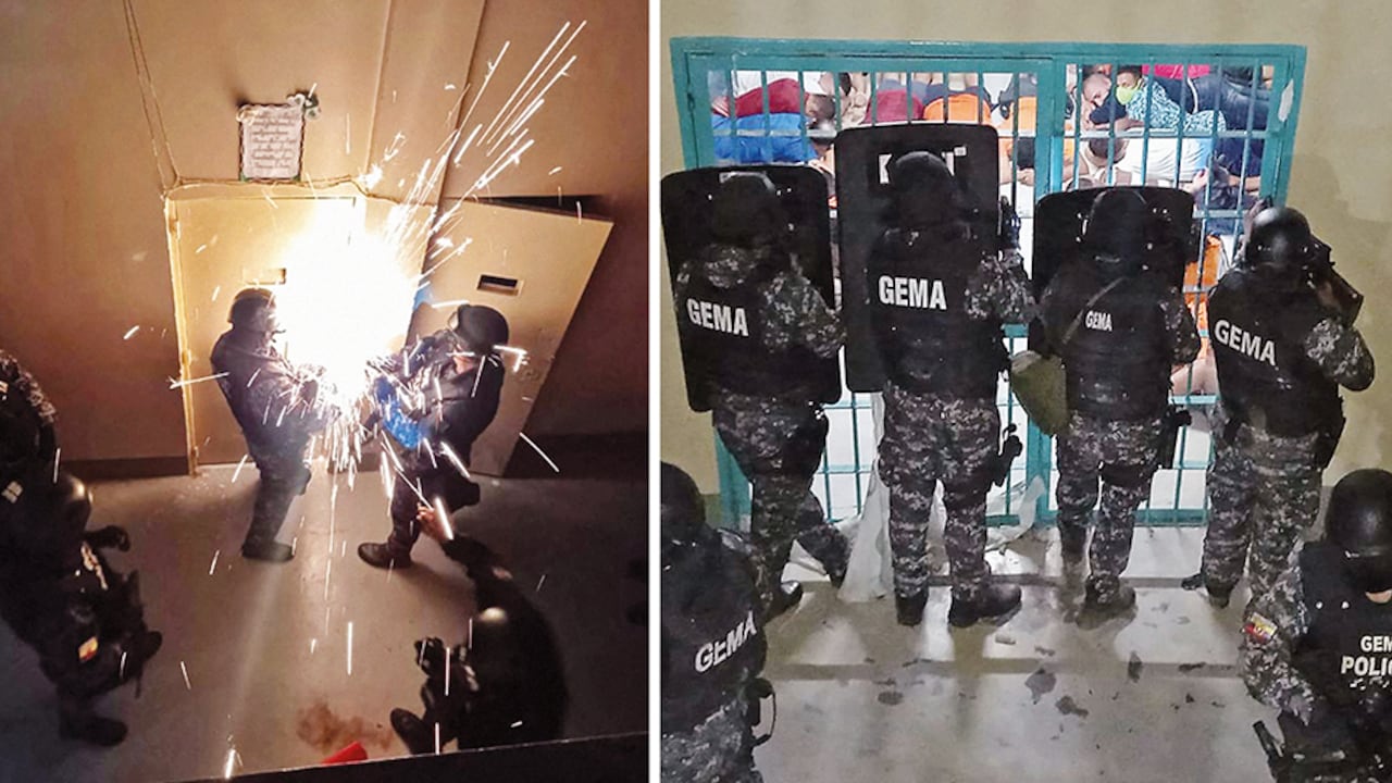 “Nos disparan (…) Nos atacaron con armas largas, cortas...”, dijo, impotente, el comandante de la Policía de Guayaquil, en medio de la crisis.