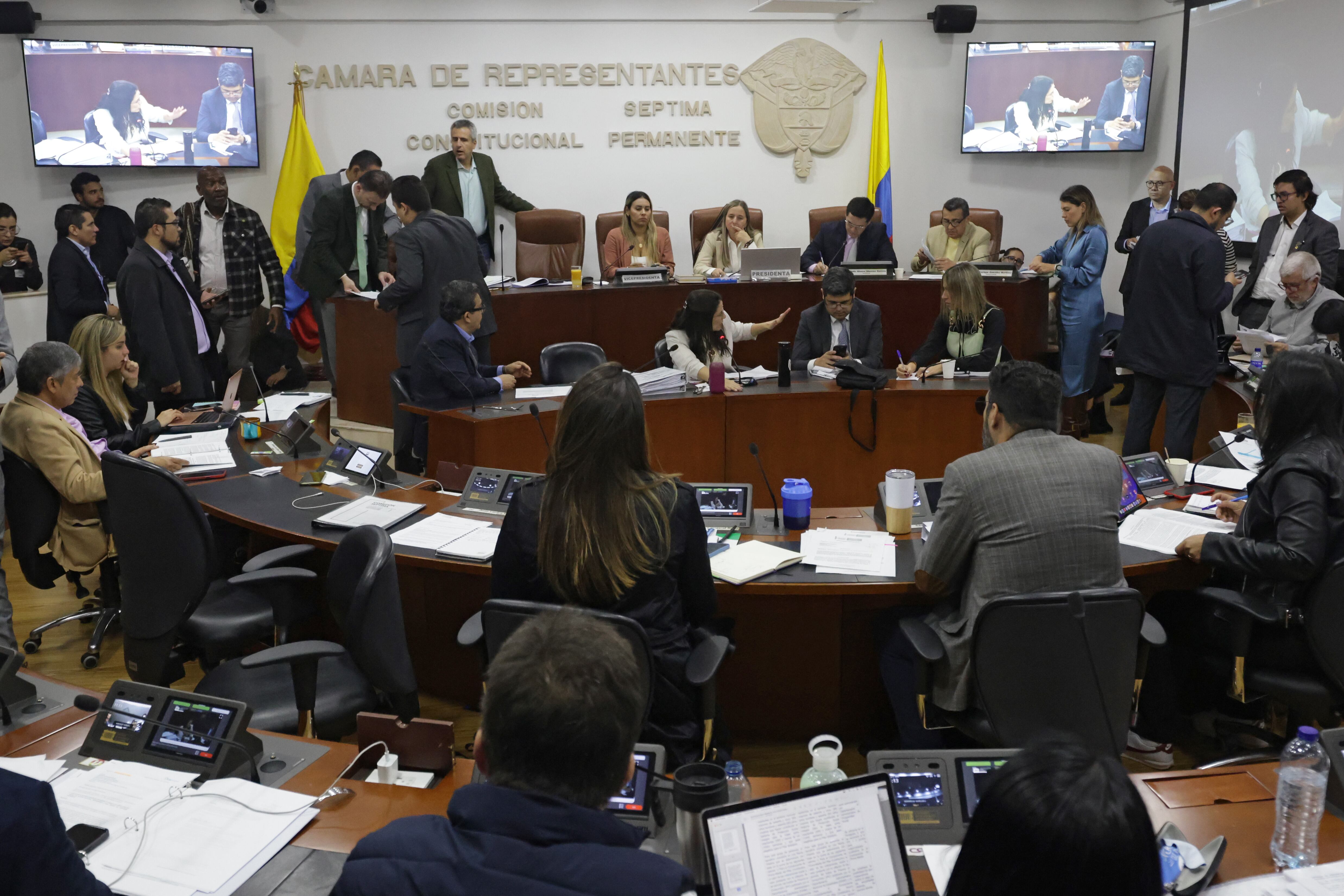 Comisión Séptima de la Cámara de Representantes inició el trámite en tercer debate del proyecto de reforma pensional del Gobierno de Gustavo Petro
Bogota mayo 23 del 2024
Foto Guillermo Torres Reina / Semana