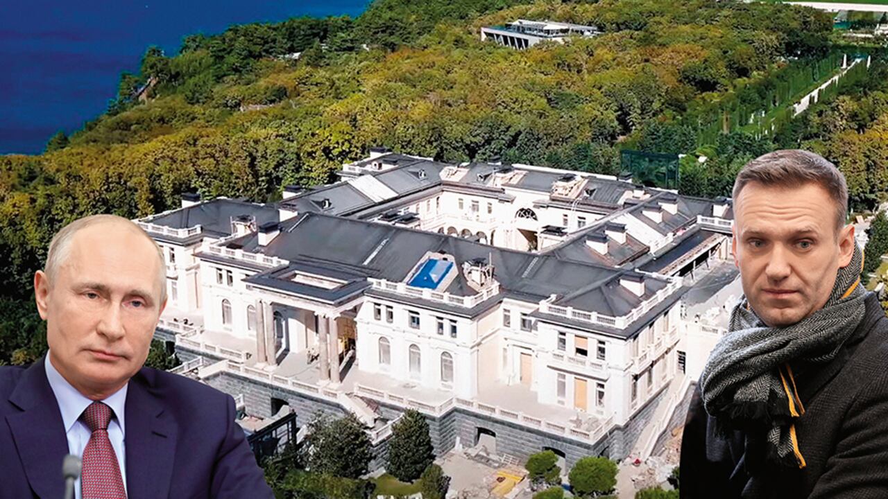 Alekséi Navalni divulgó una investigación que señala a Vladímir Putin como dueño de un palacio ubicado en la costa del Mar Negro.