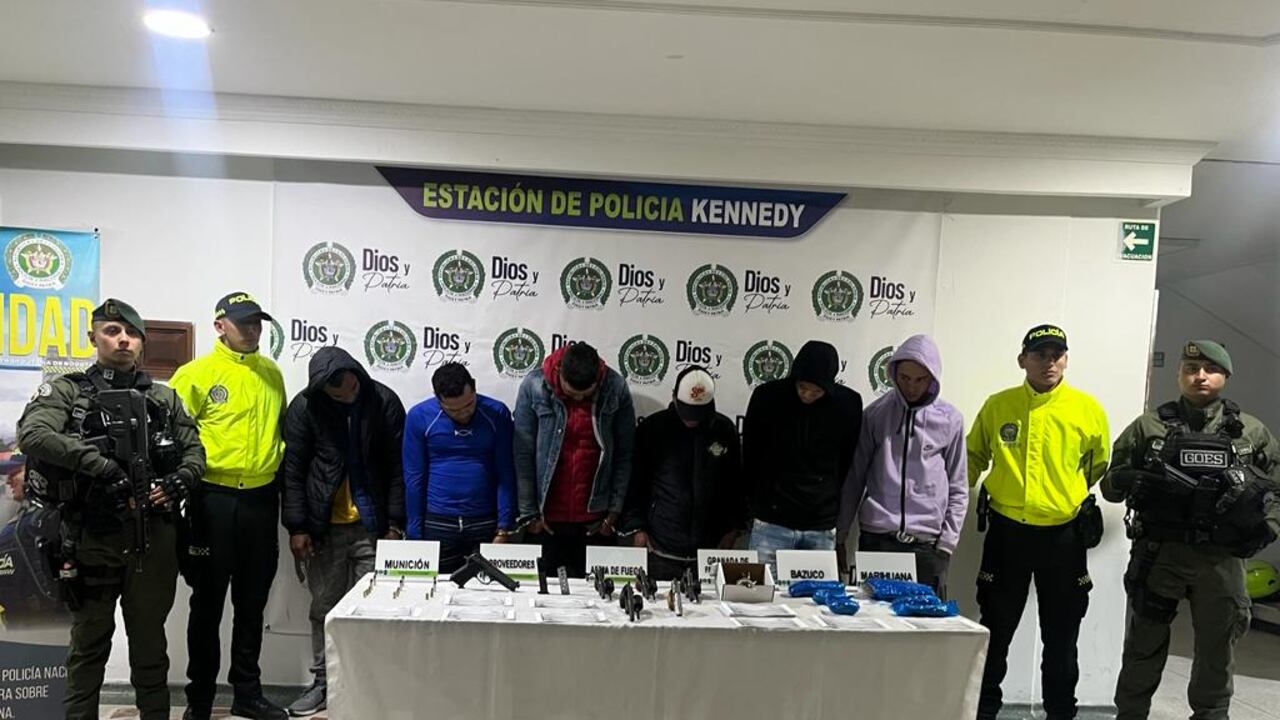 Captura y judicialización de seis miembros del Tren de Aragua en Bogotá.