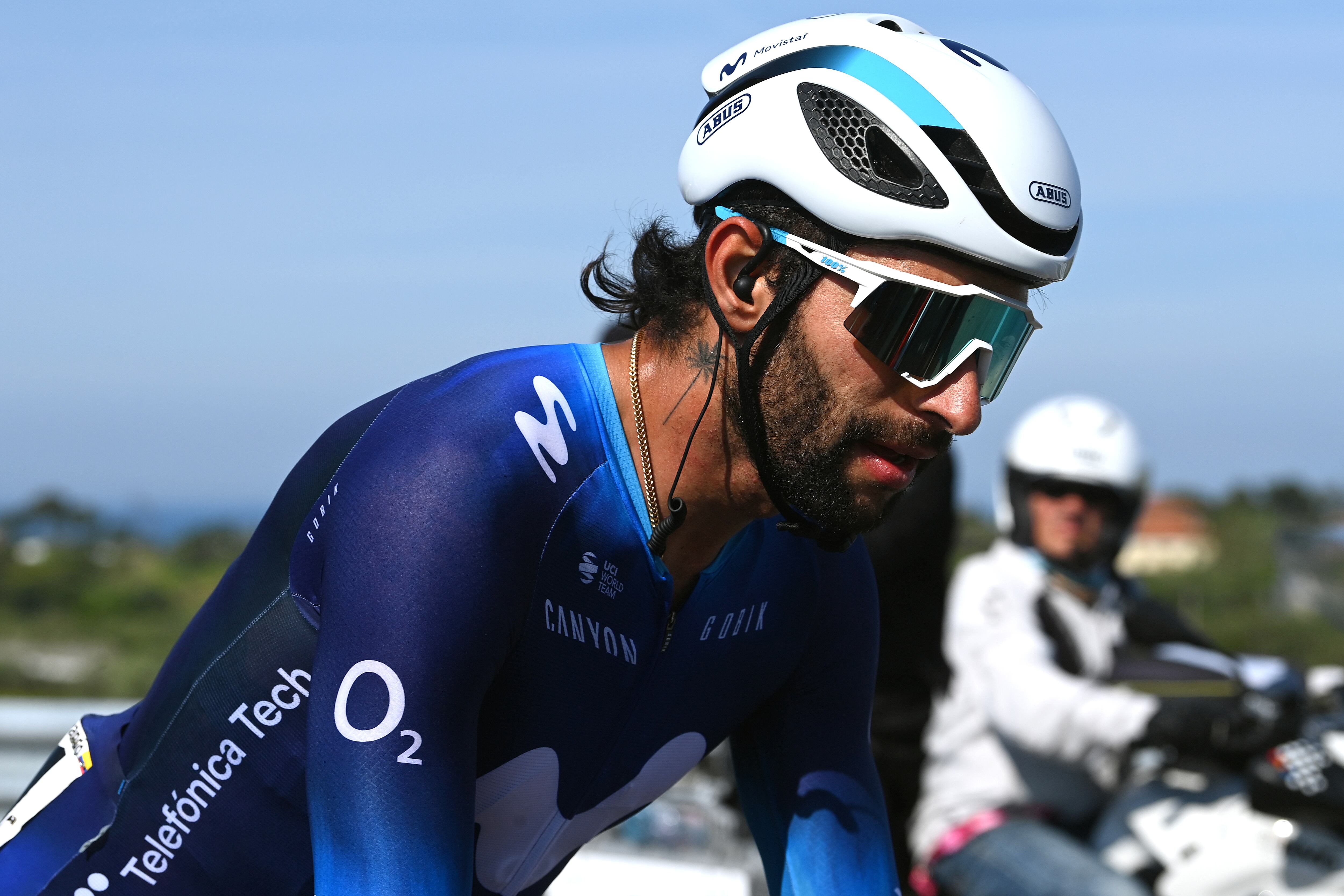 SAN SALVO, ITALY - MAY 07: Fernando Gaviria of Colombia and Movistar Team competes during the 106th Giro d'Italia 2023, Stage 2 a 202km stage from Teramo to San Salvo / #UCIWT / on May 07, 2023 in San Salvo, Italy. (Photo by Tim de Waele/Getty Images)