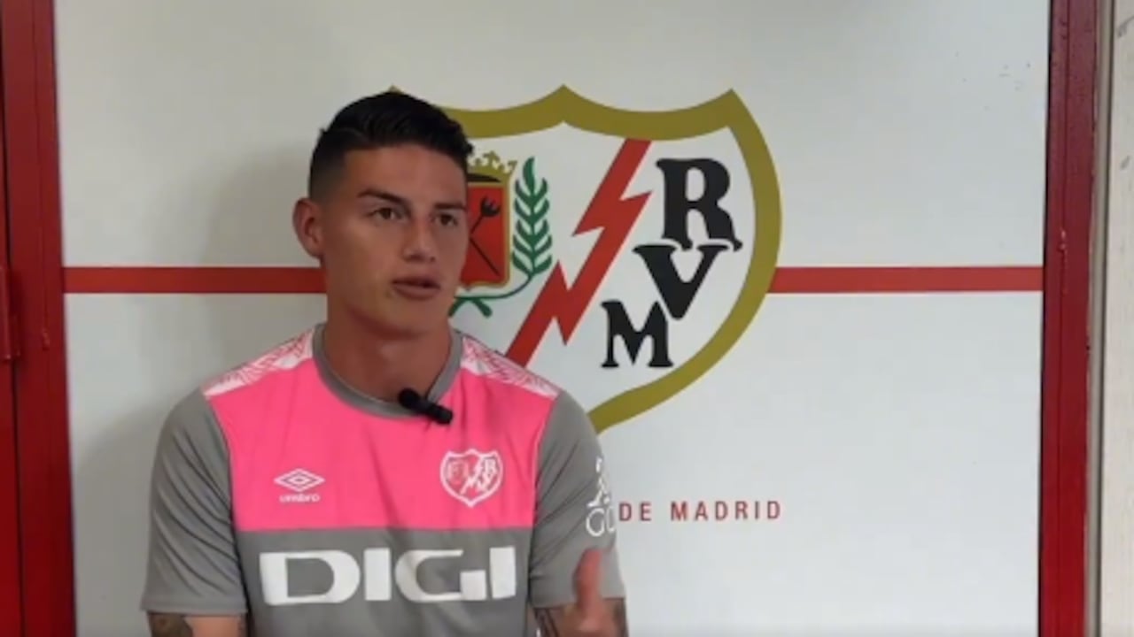 James Rodríguez, nuevo jugador del Rayo Vallecano, de Madrid (España)