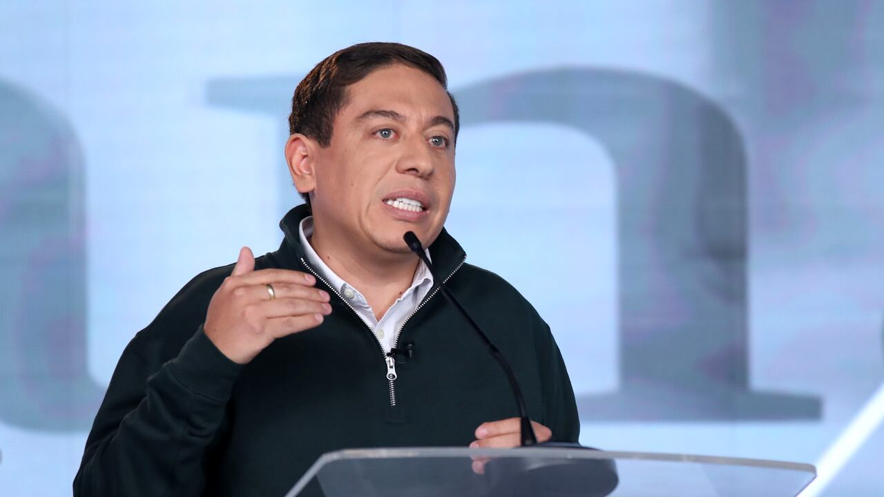 Carlos Amaya, en el debate SEMANA de candidatos presidenciales 2022 de la coalición Centro Esperanza, el 12 de diciembre de 2021.