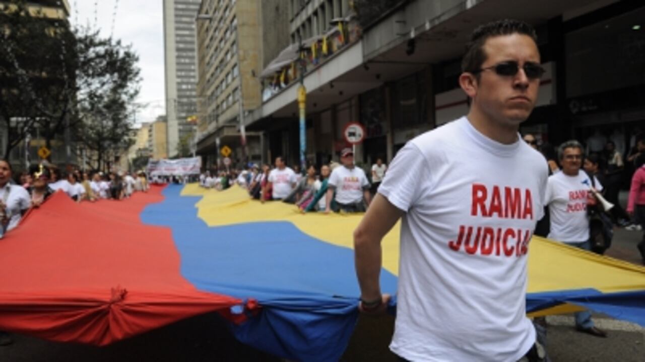 El paro de la justicias se realiza desde el 11 de octubre.