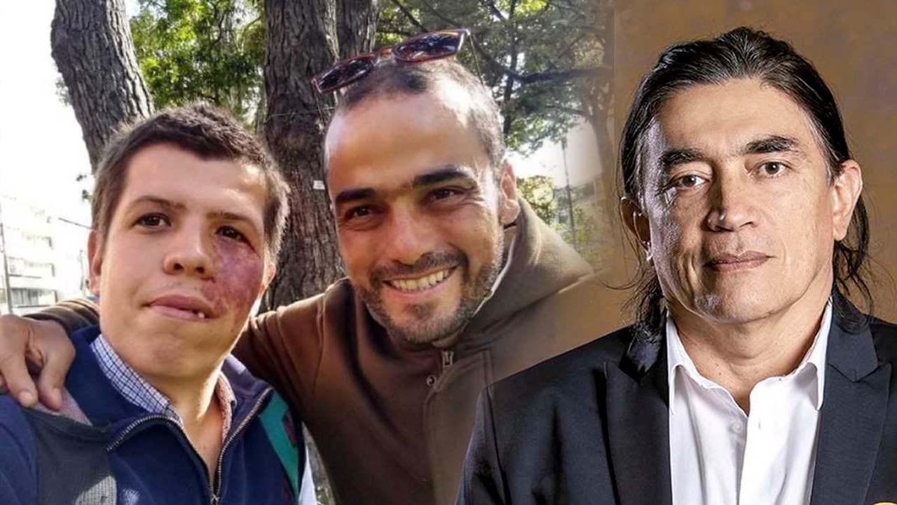 Felipe Pasos, a la izquierda, dice que acompañó a Diego Díaz para que Bolívar cumpliera el contrato.