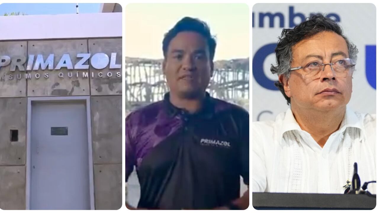 Carlos Siu y Gustavo Petro.