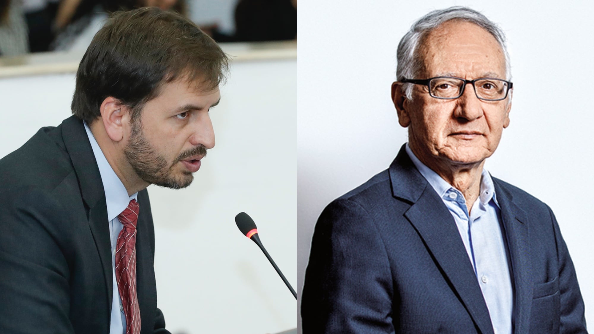 Representante Andrés Forero y Guillermo Alfonso Jaramillo, ministro de Salud.