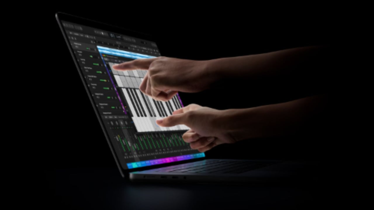 MacBook Pro con pantalla táctil de Apple.