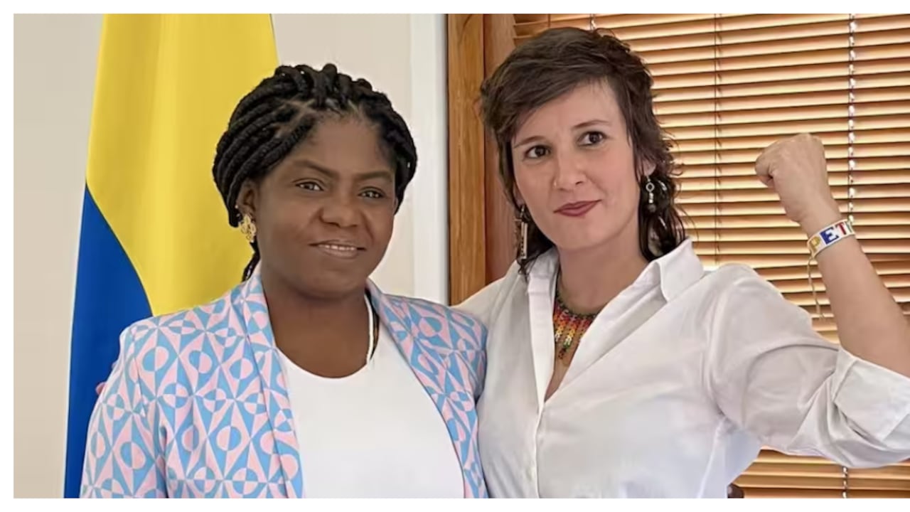 La vicepresidenta Francia Márquez y la viceministra de la Mujer, Tamara Ospina.