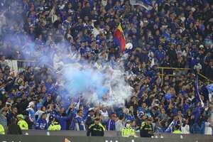 Hinchas de Millonarios después del título ante Nacional.