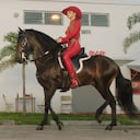 Shakira aparece montada en un caballo en la canción 'El Jefe'.