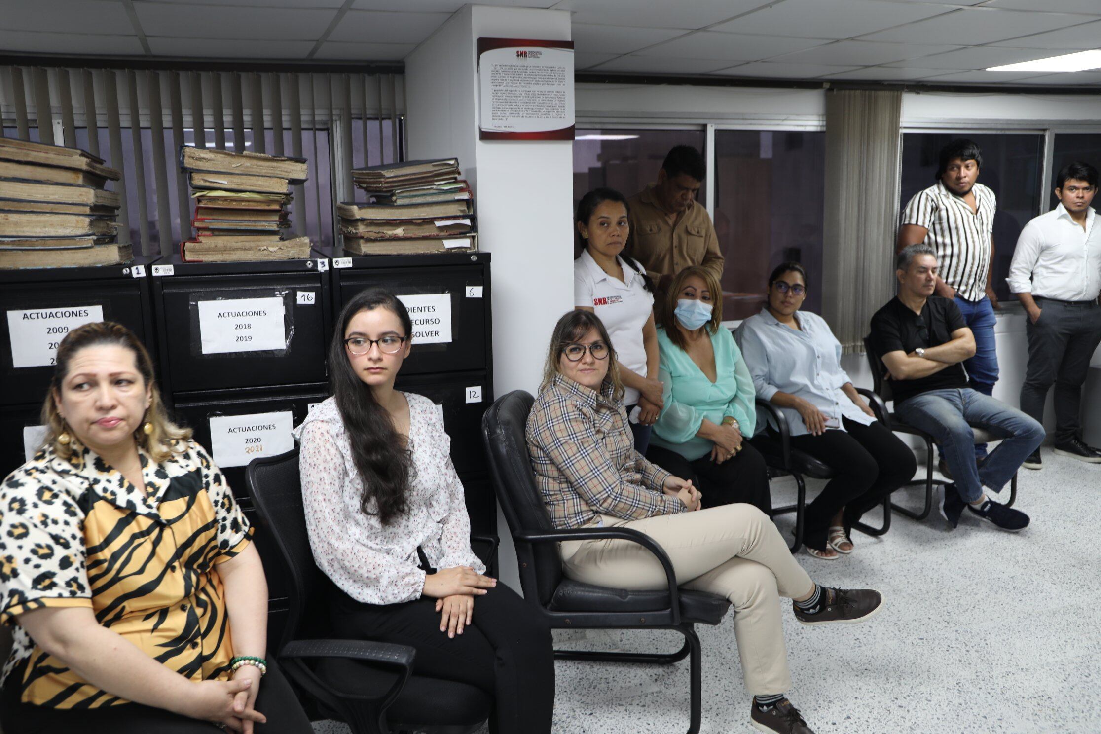 Momento en el que intervienen la Oficina de Registro de Instrumentos Públicos de Barranquilla.