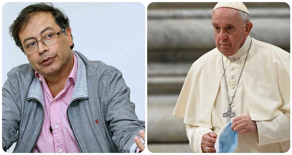 Gustavo Petro y el Papa Francisco