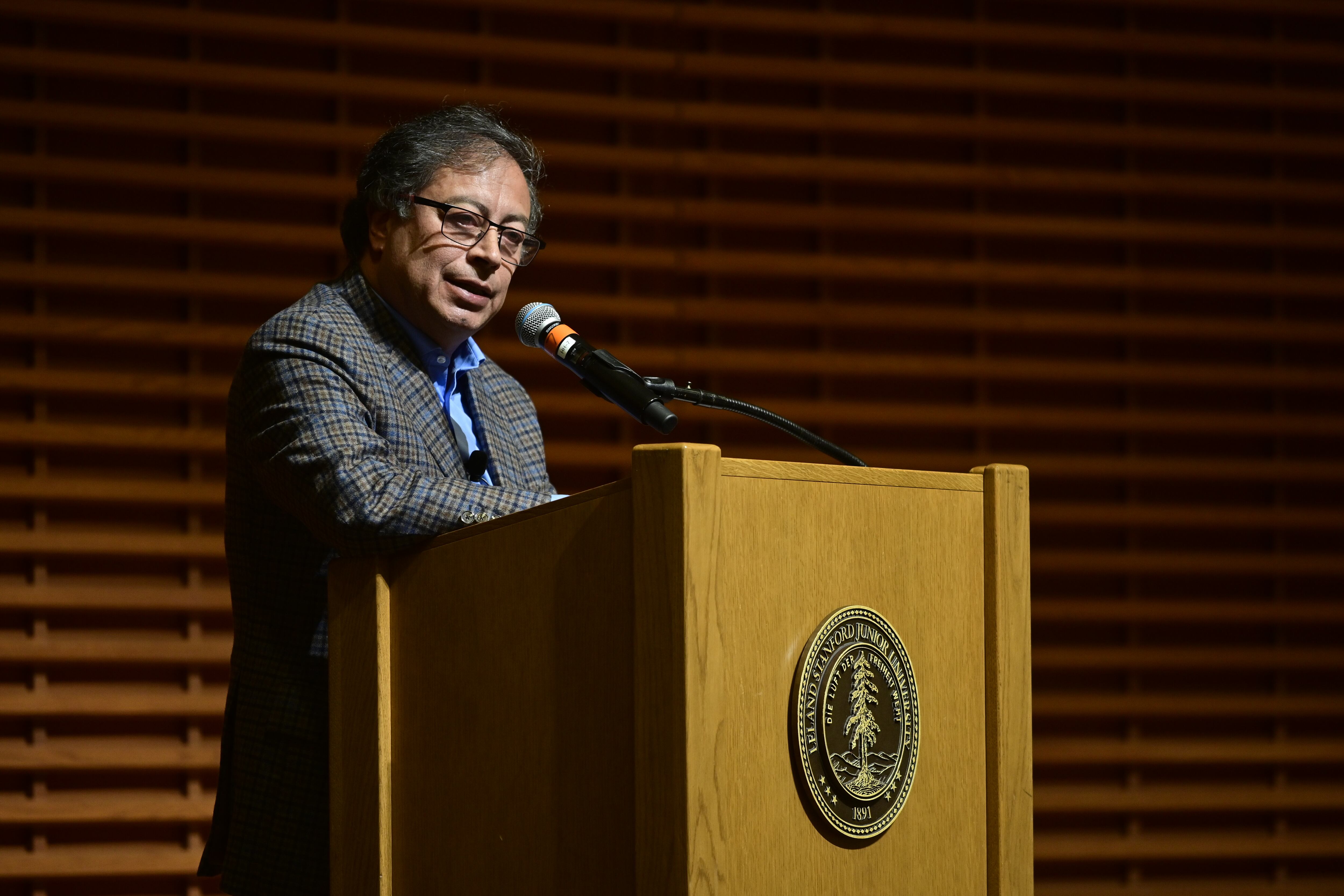 Presidente Gustavo Petro, en la Universidad de Stanford