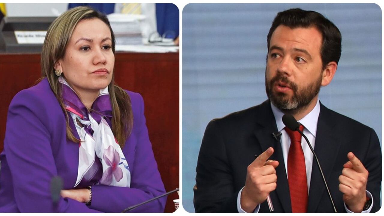 Carolina Corcho y Carlos Fernando Galán.