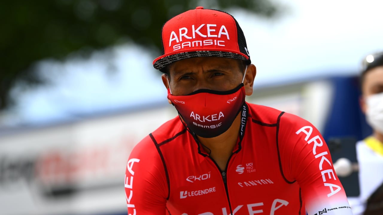 LAUSANNE, SWITZERLAND - JULY 09: Nairo Alexander Quintana Rojas of Colombia and Team Arkéa - Samsic prior to the 109th Tour de France 2022, Stage 8 a 186,3km stage from Dole to Lausanne - Côte du Stade olympique 602m / #TDF2022 / #WorldTour / on July 09, 2022 in Lausanne, Switzerland. (Photo by Getty Images/Tim de Waele)
