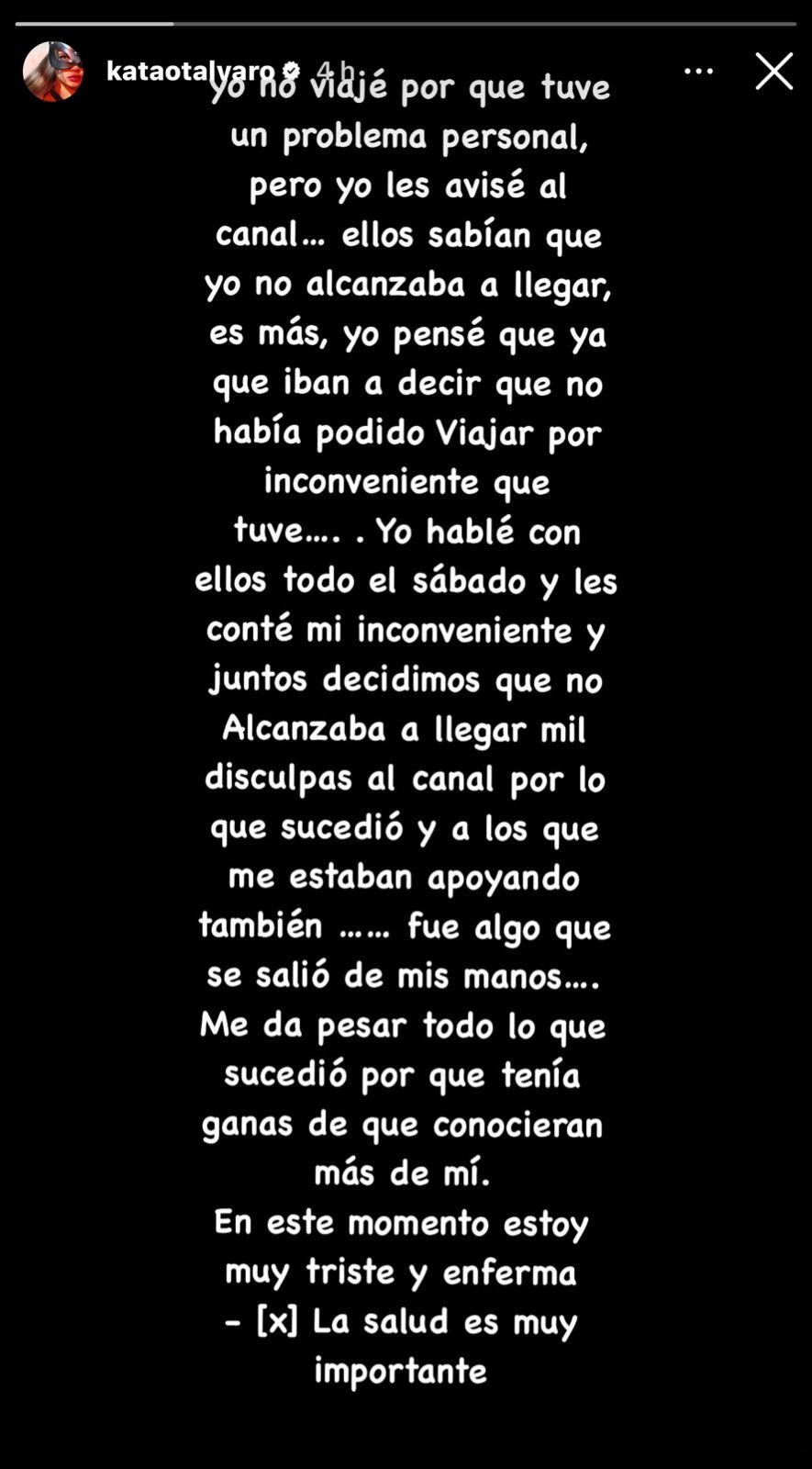 La primera eliminada de ‘La Casa de los Famosos’ se pronunció sobre su salida polémica: “La Salud es importante”