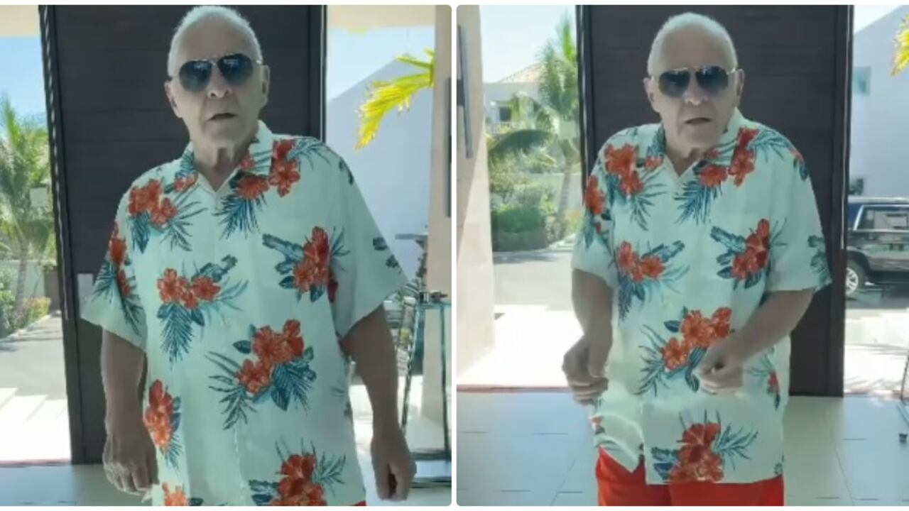Video | Anthony Hopkins muestra sus mejores pasos al ritmo de Elvis Crespo.