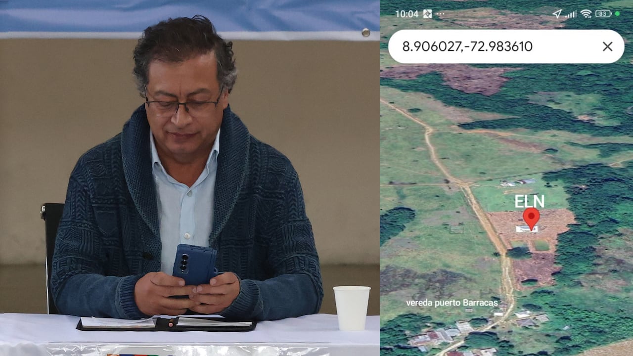 Gustavo Petro publicó la ubicación del ELN en el Catatumbo.