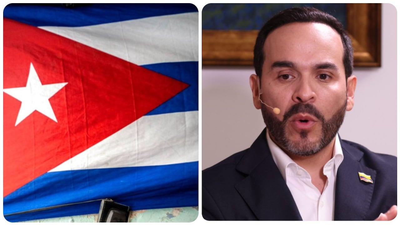 Bandera de Cuba y Abelardo De La Espriella