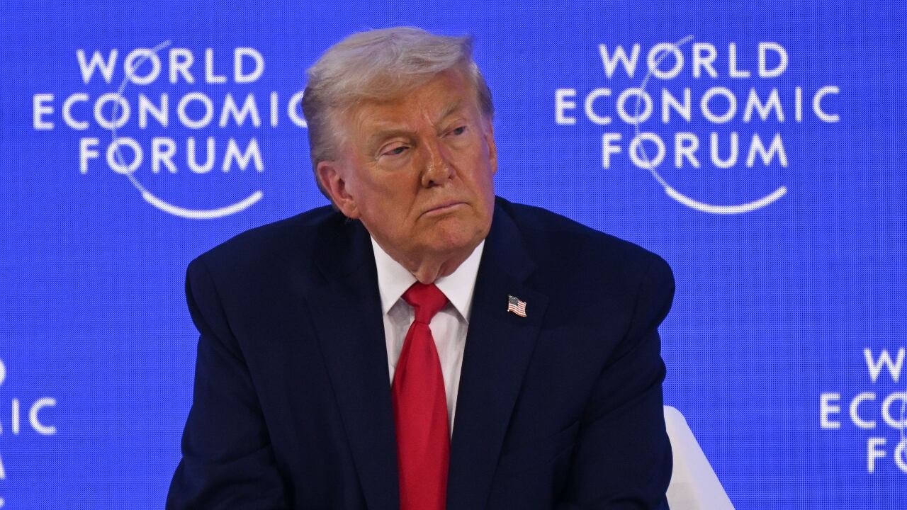 Donald Trump en Davos, Suiza.