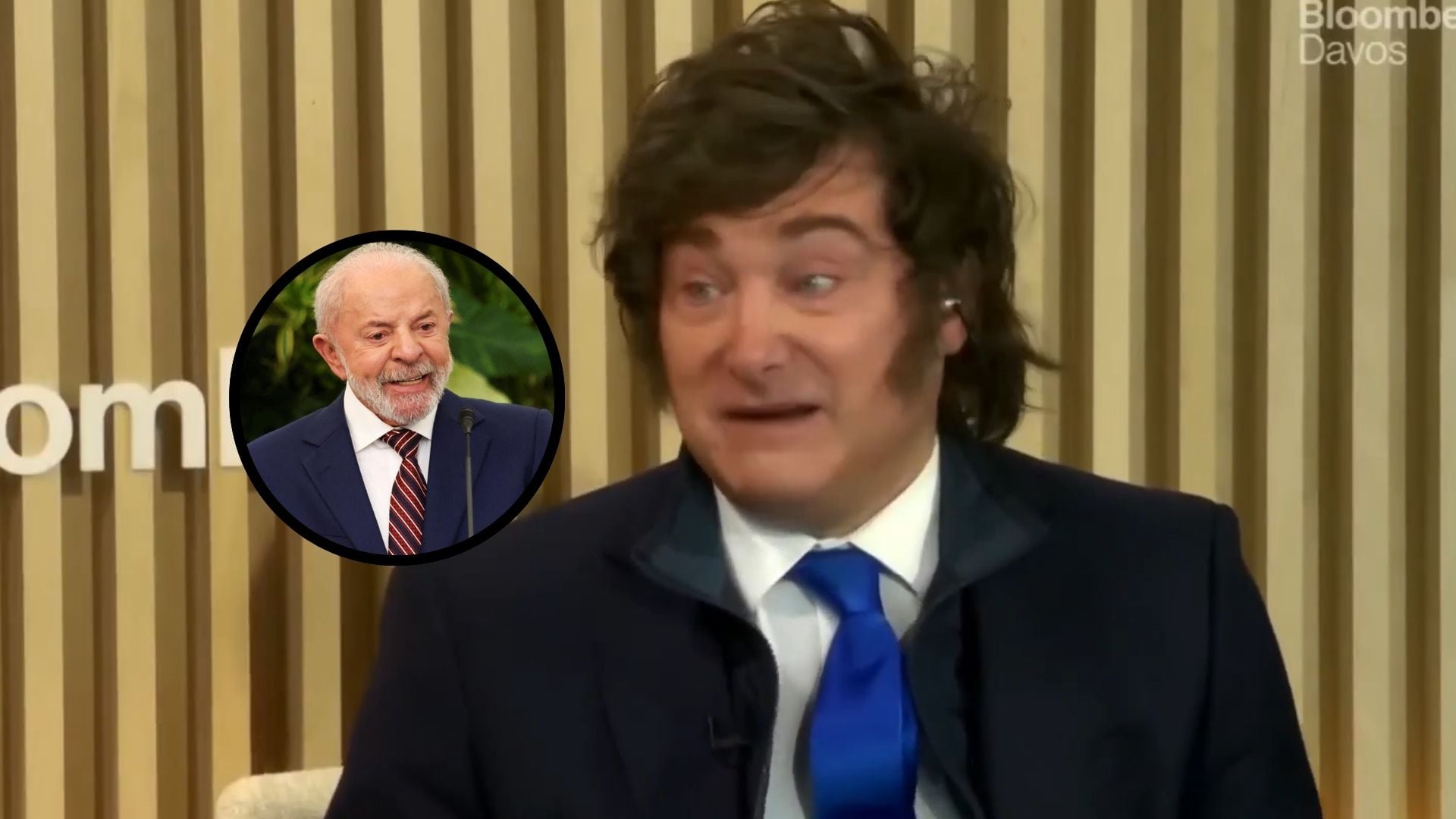 Milei critica a Lula da Silva: llamar a sus perros como él sería "insultarlos"