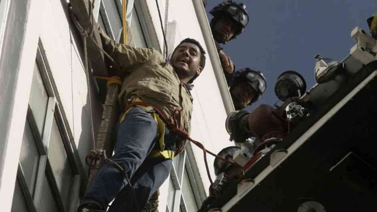 En 2015, Cristian Sánchez se colgó de una cruz por más de dos horas