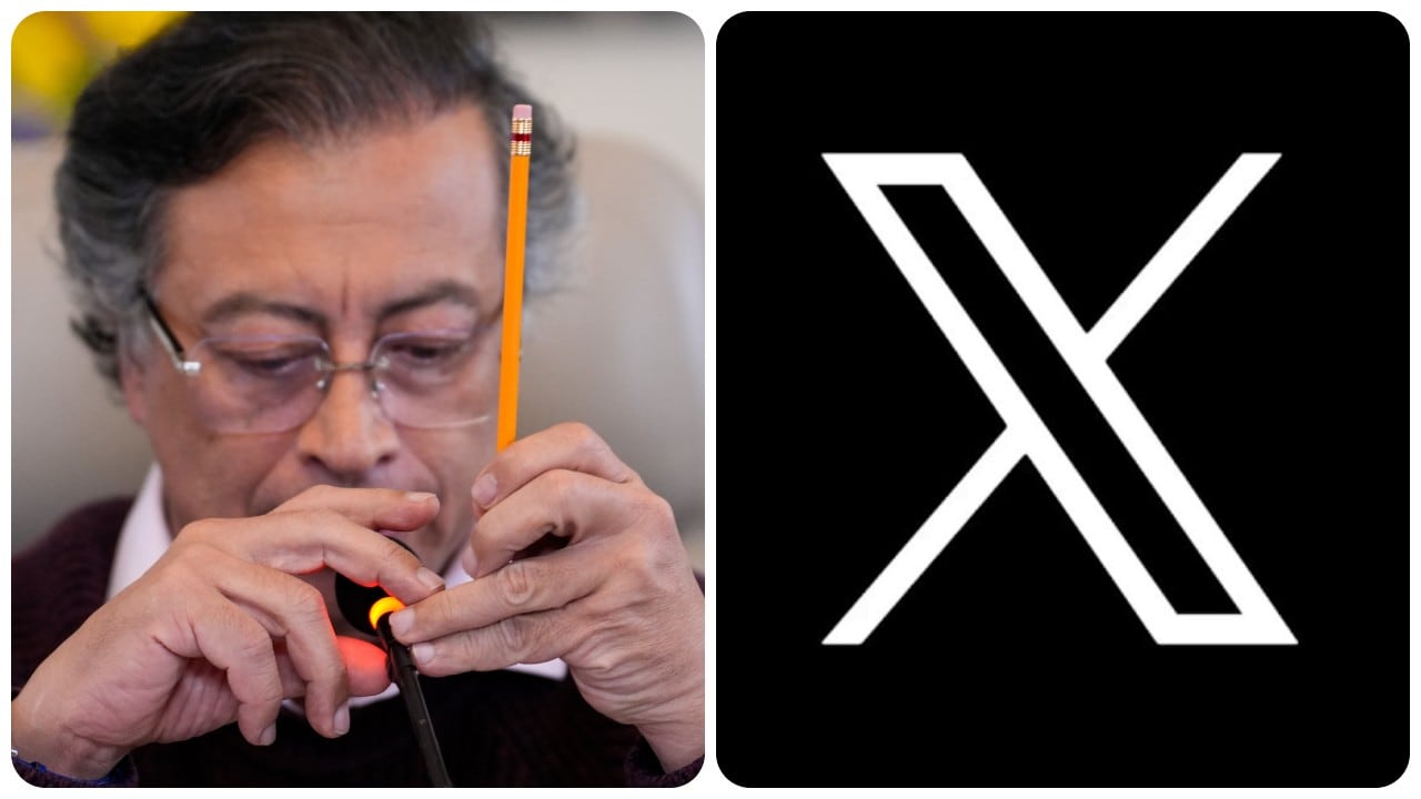 El expresidente Gustavo Petro y la red social X.