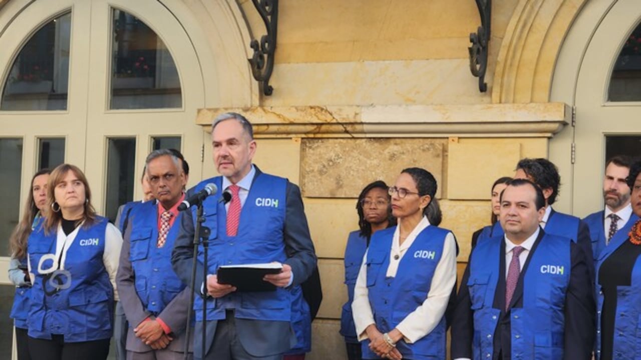 Abril 15 de 2024. La CIDH inicia su visita in loco a Colombia, habla el relator para Colombia, José Luis Caballero (Colprensa: Andrés Suárez)