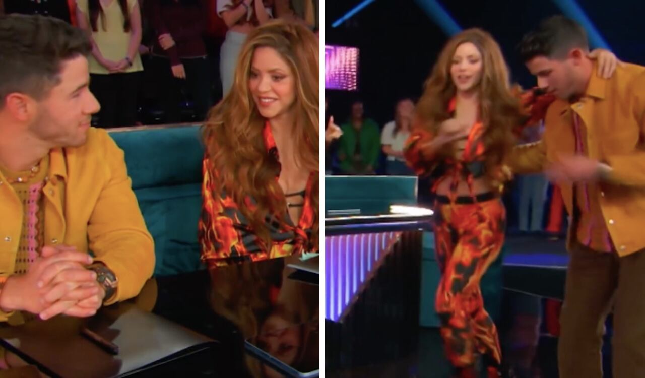 Shakira en la nueva temporada del programa concurso, Dancing with myself, puso a bailar salsa a Nick Jonas