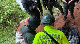 Material de guerra incautado en Calamar, Guaviare.