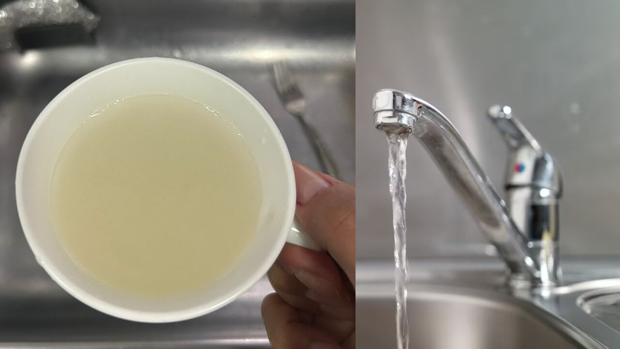 Usuarios en redes sociales se quejaron pro el color del agua que está llegando a los hogares en varias zonas de la capital.