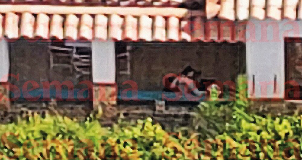 Dron registró a alias Pichi al interior de una finca de Copacabana, Antioquia.