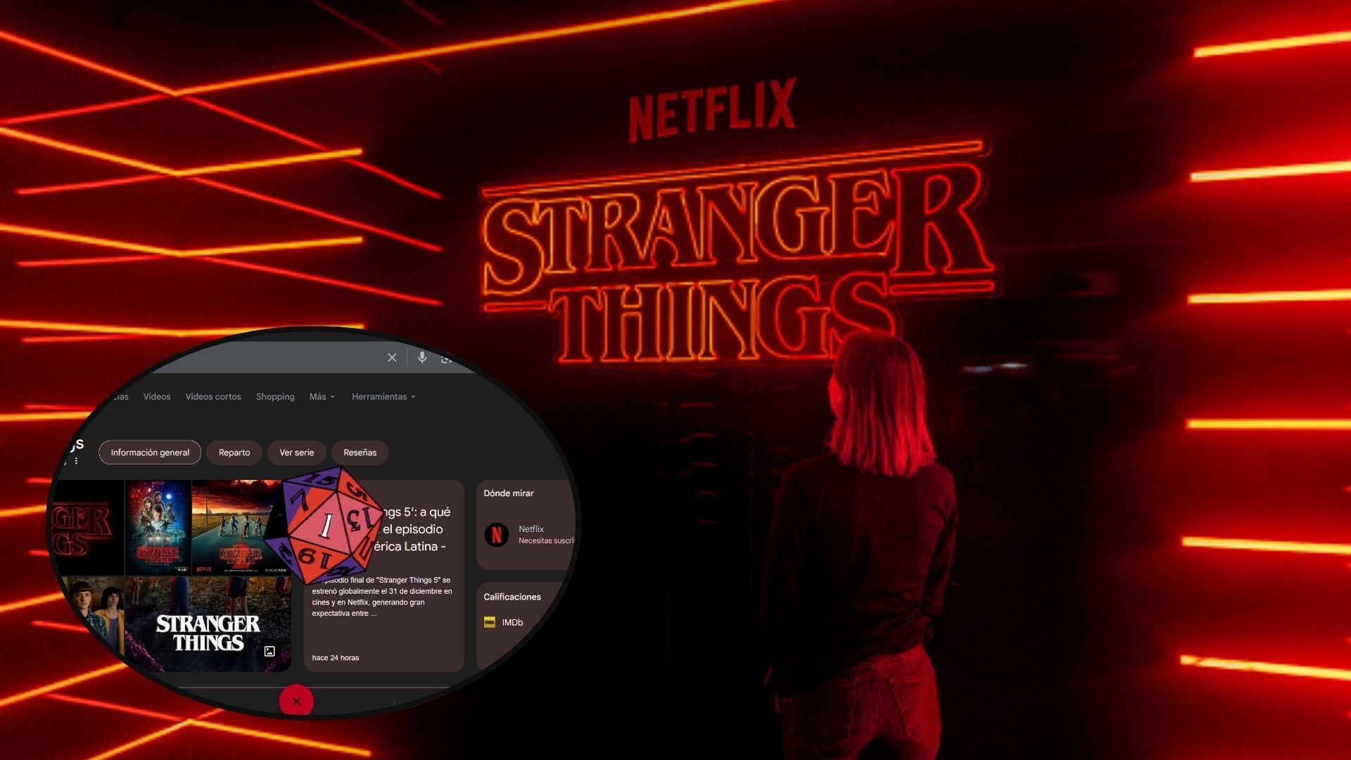Google se unió al fenómeno de Stranger Things con nuevo efecto.