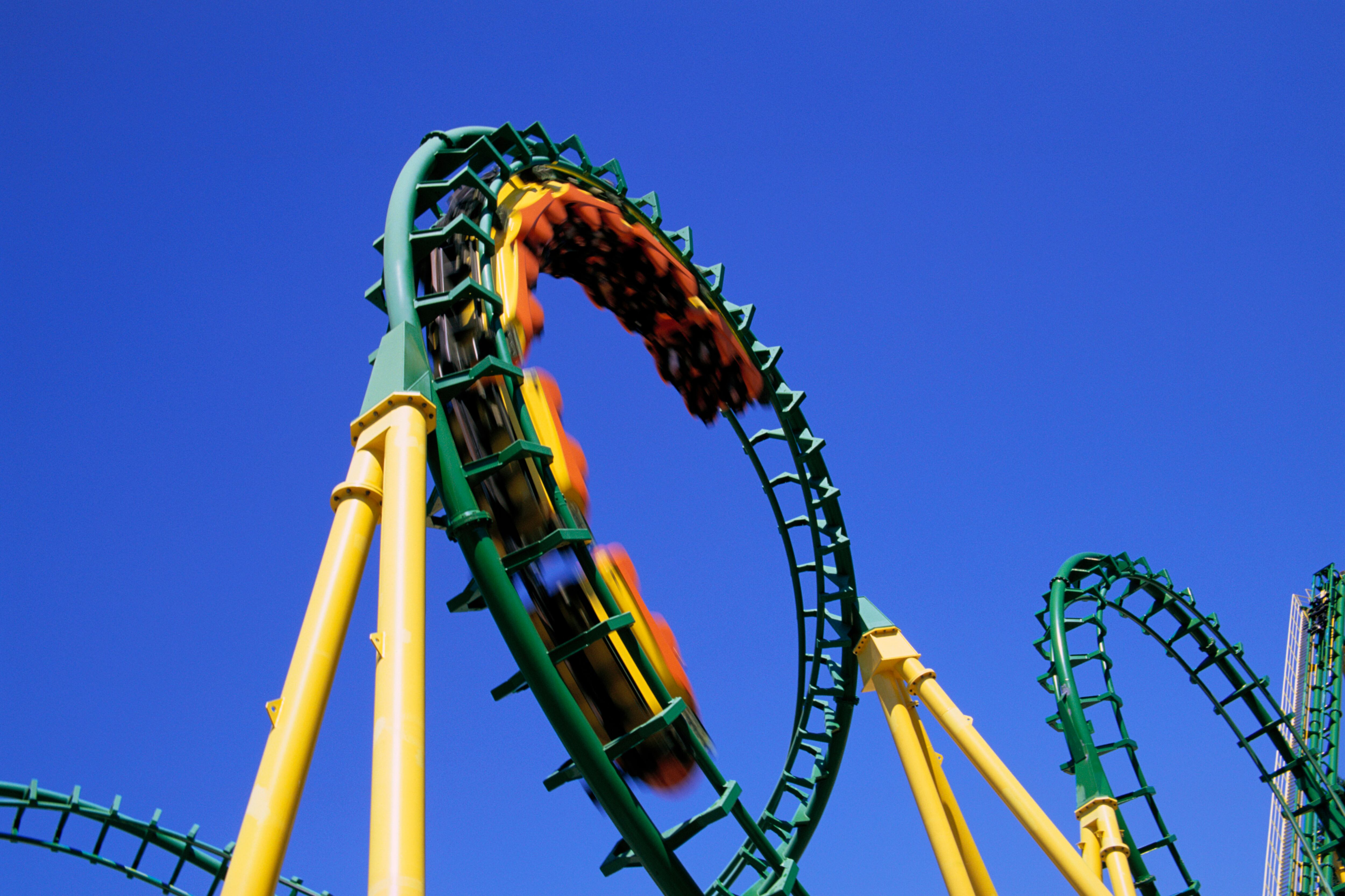 Spiraling Roller Coaster