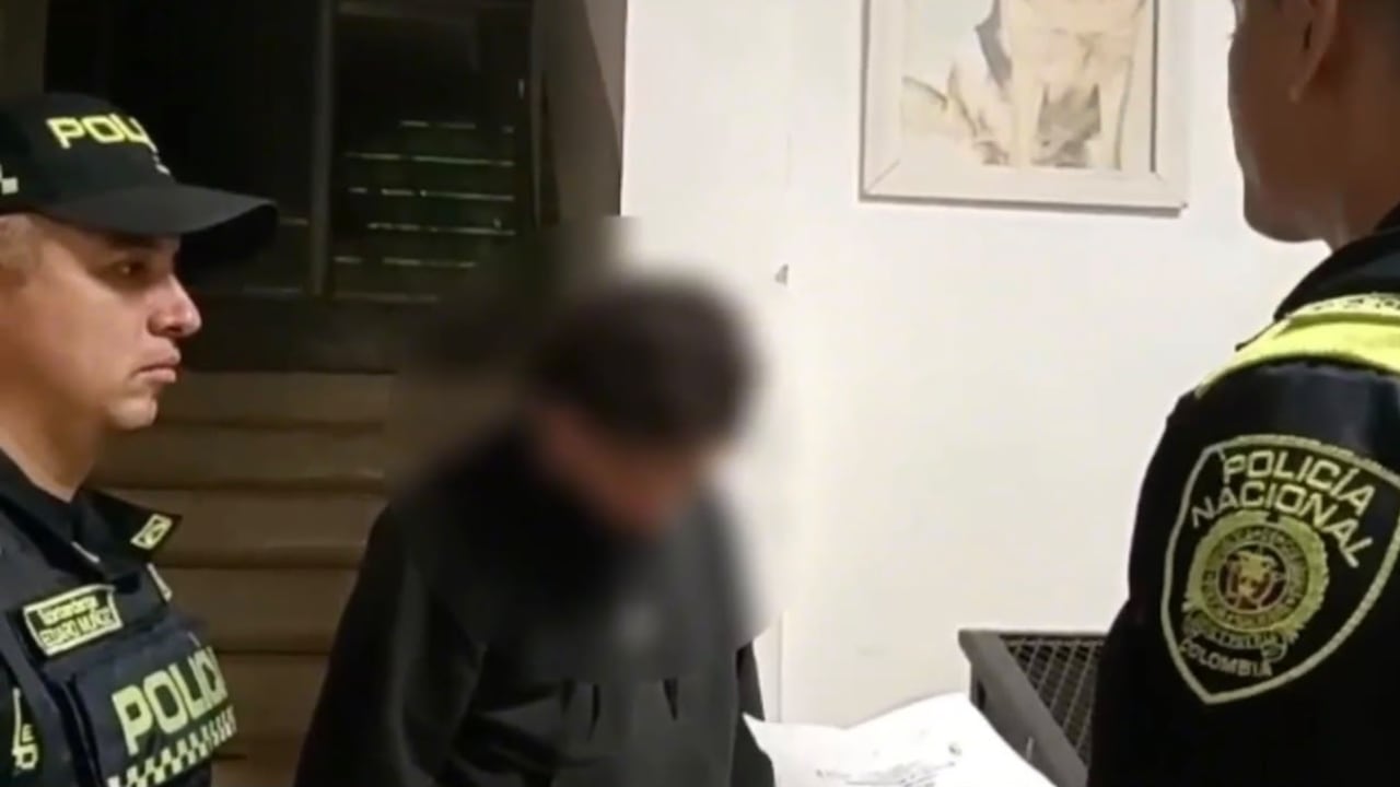 Captura de presunto asaltante en Medellín.