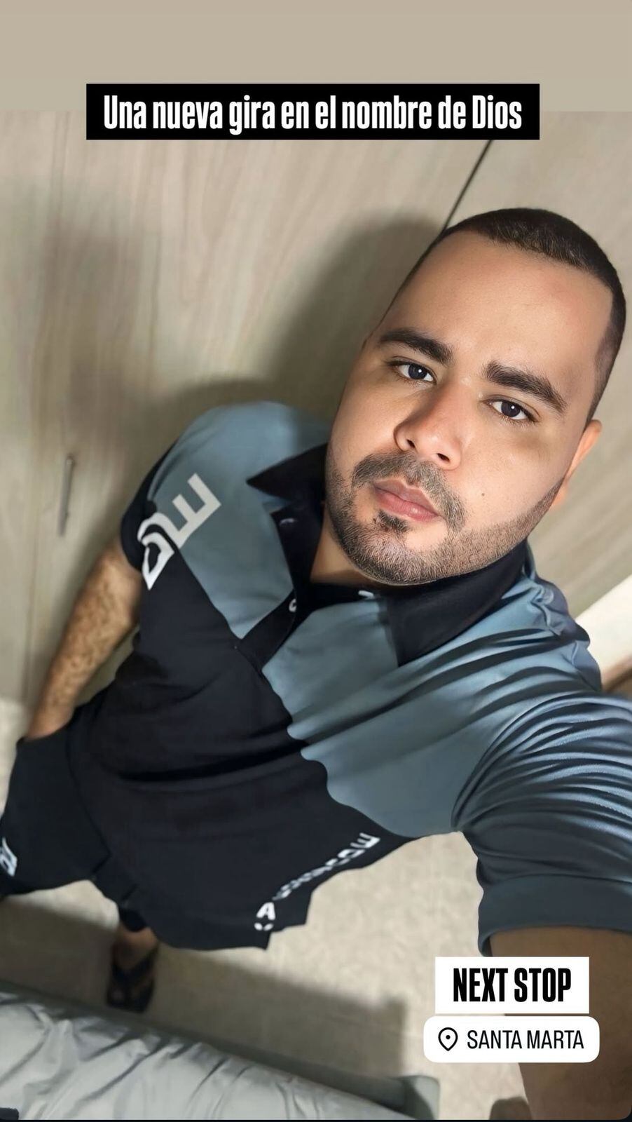 Esta fue la historia que publicó en Instagram antes de emprender el viaje.