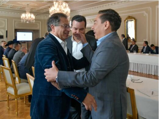 Gustavo Petro y Carlos Amaya.