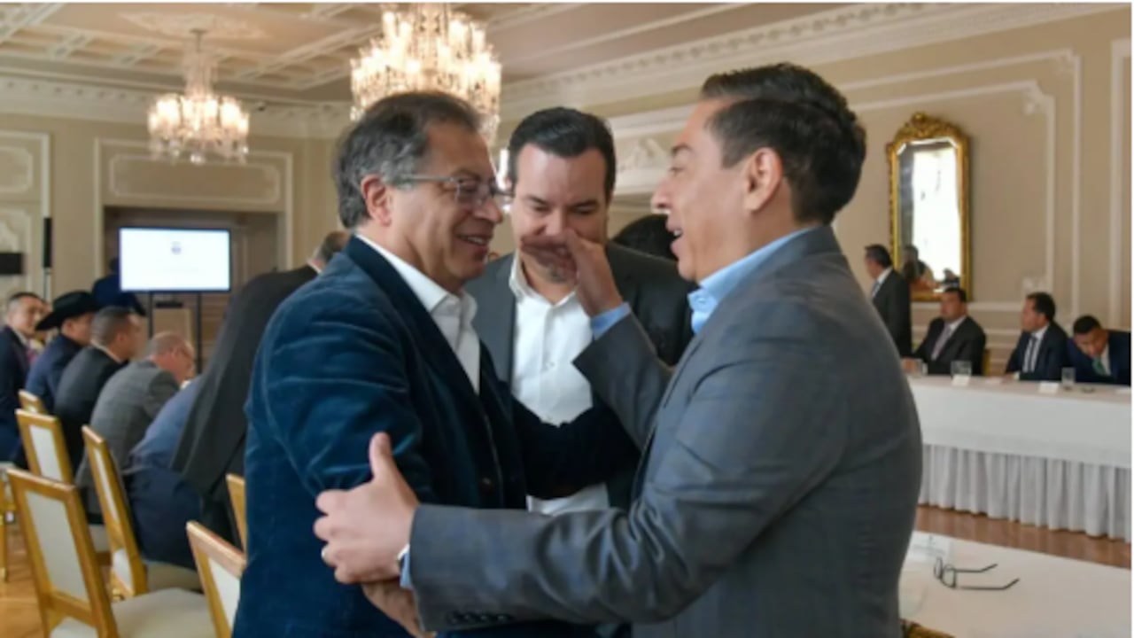 Gustavo Petro y Carlos Amaya.