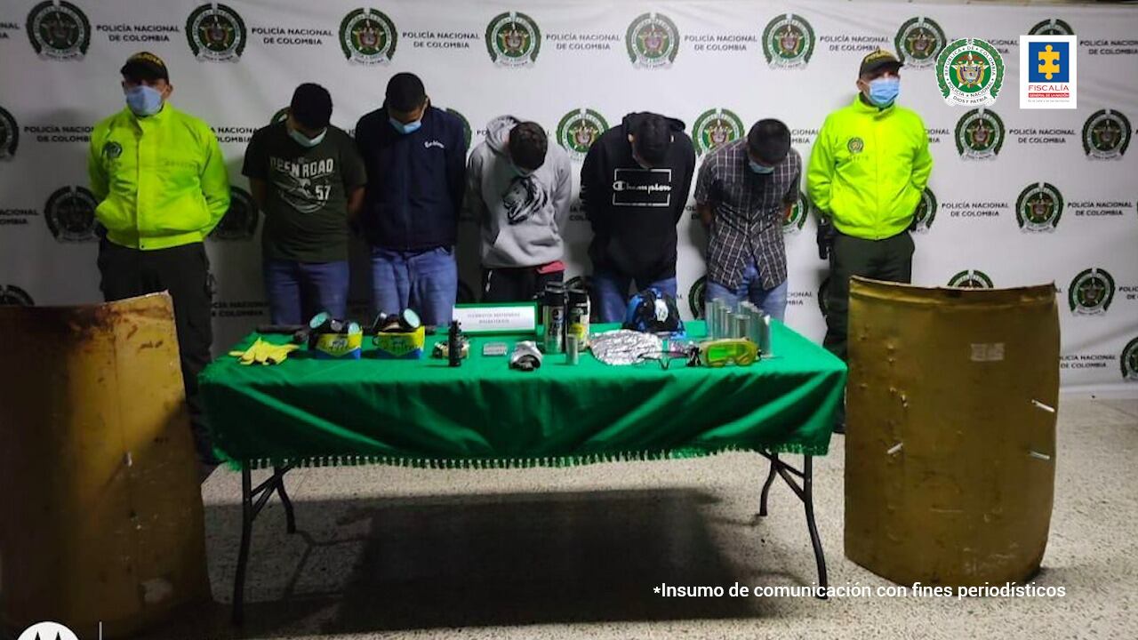 Judicialización de siete señalados integrantes del grupo autodenominado 'Primera Línea- Aburrá Norte'.