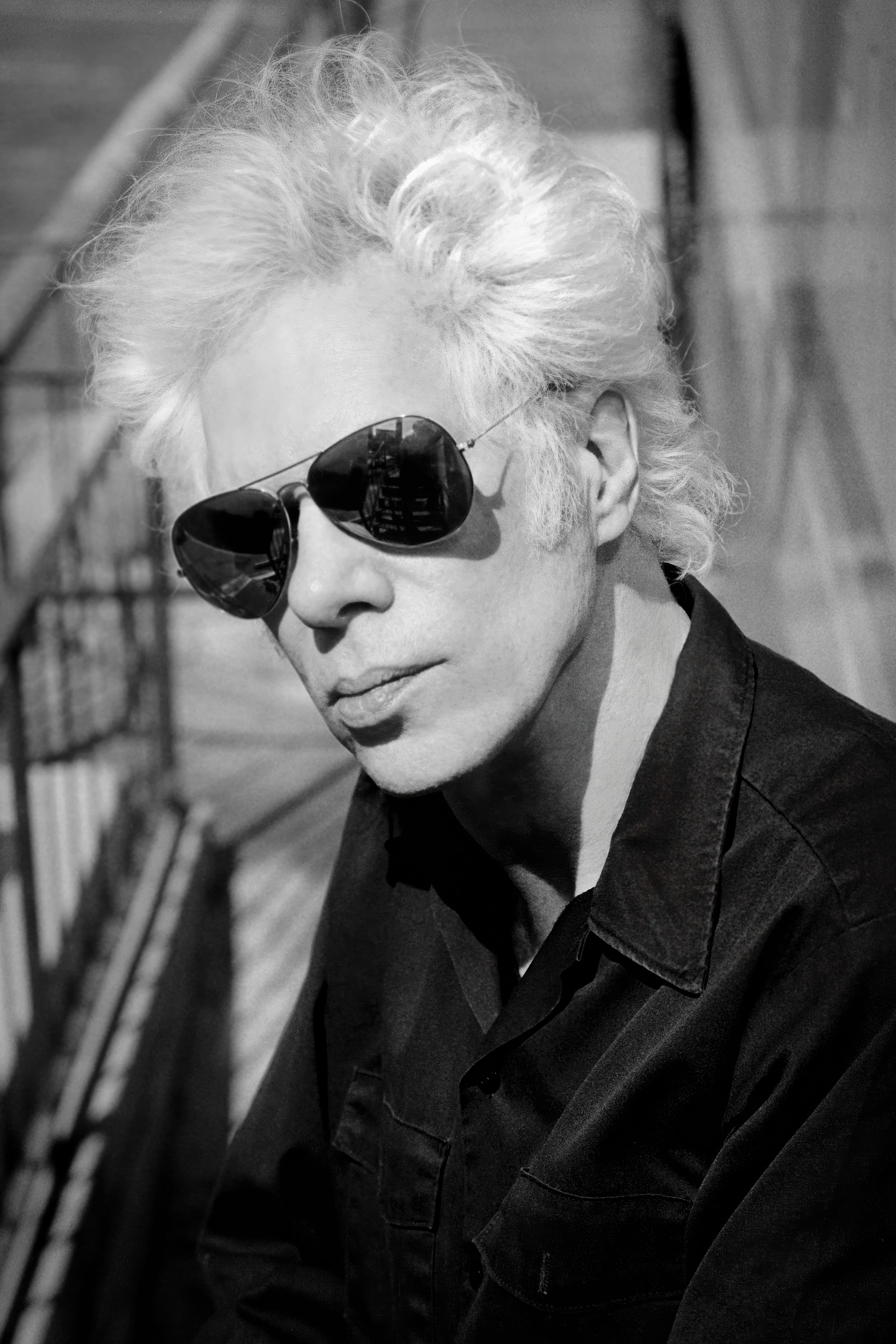 Jim Jarmusch, retratado. Foto: Pat Martin