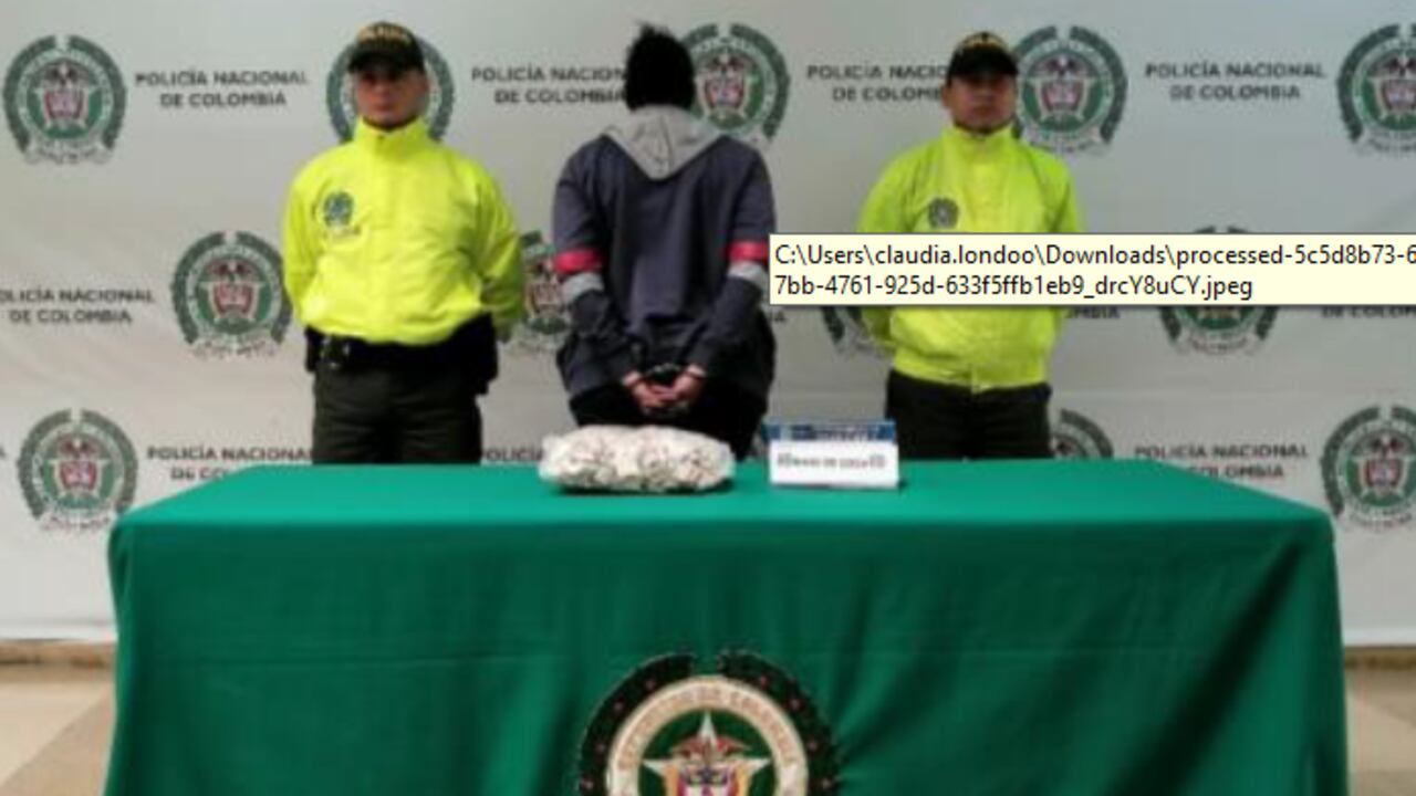 La detenida se movilizaba en un vehículo de transporte público