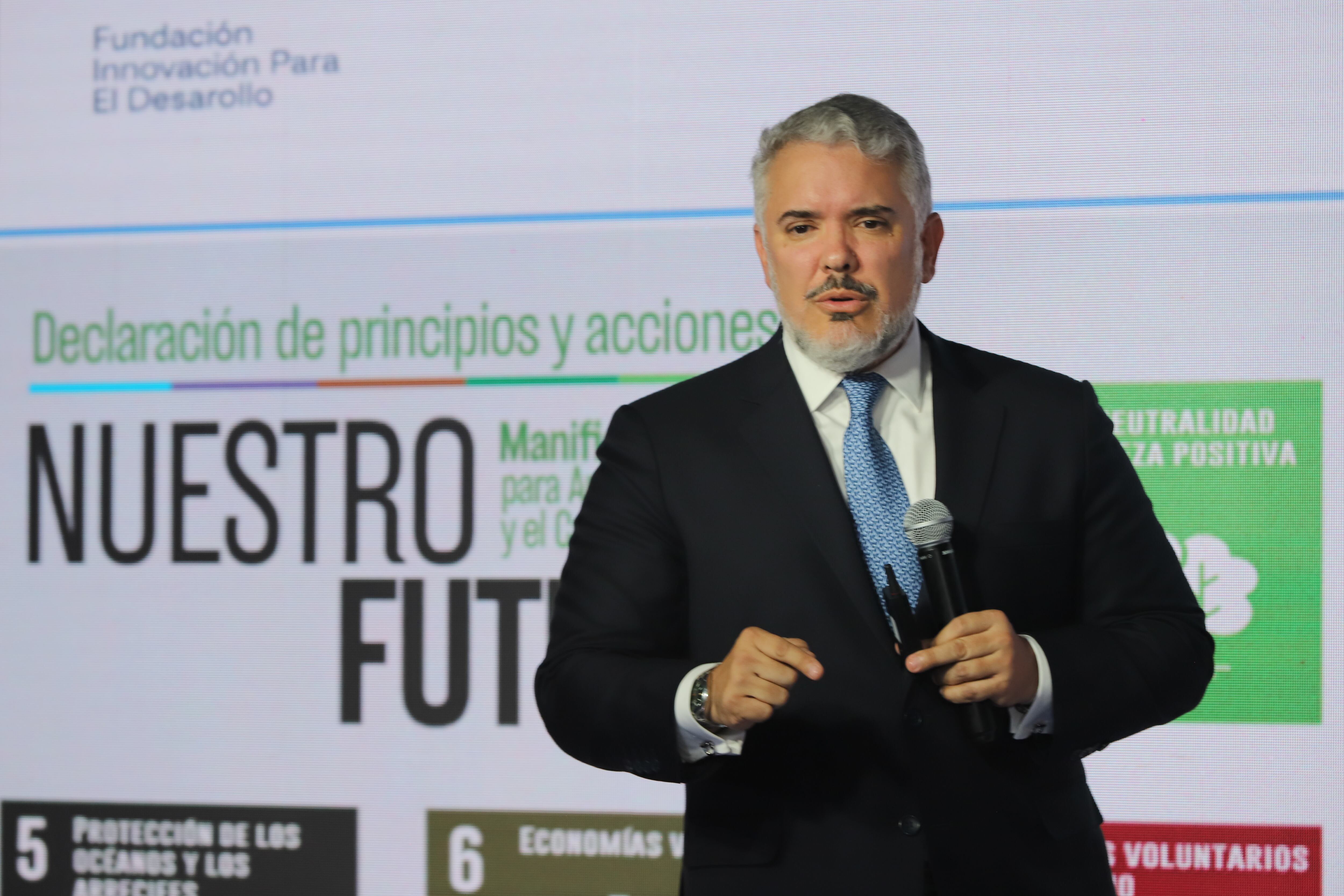 Ex presidente Iván Duque Márquez Lanzamiento Fundación para la Innovación para el Desarrollo