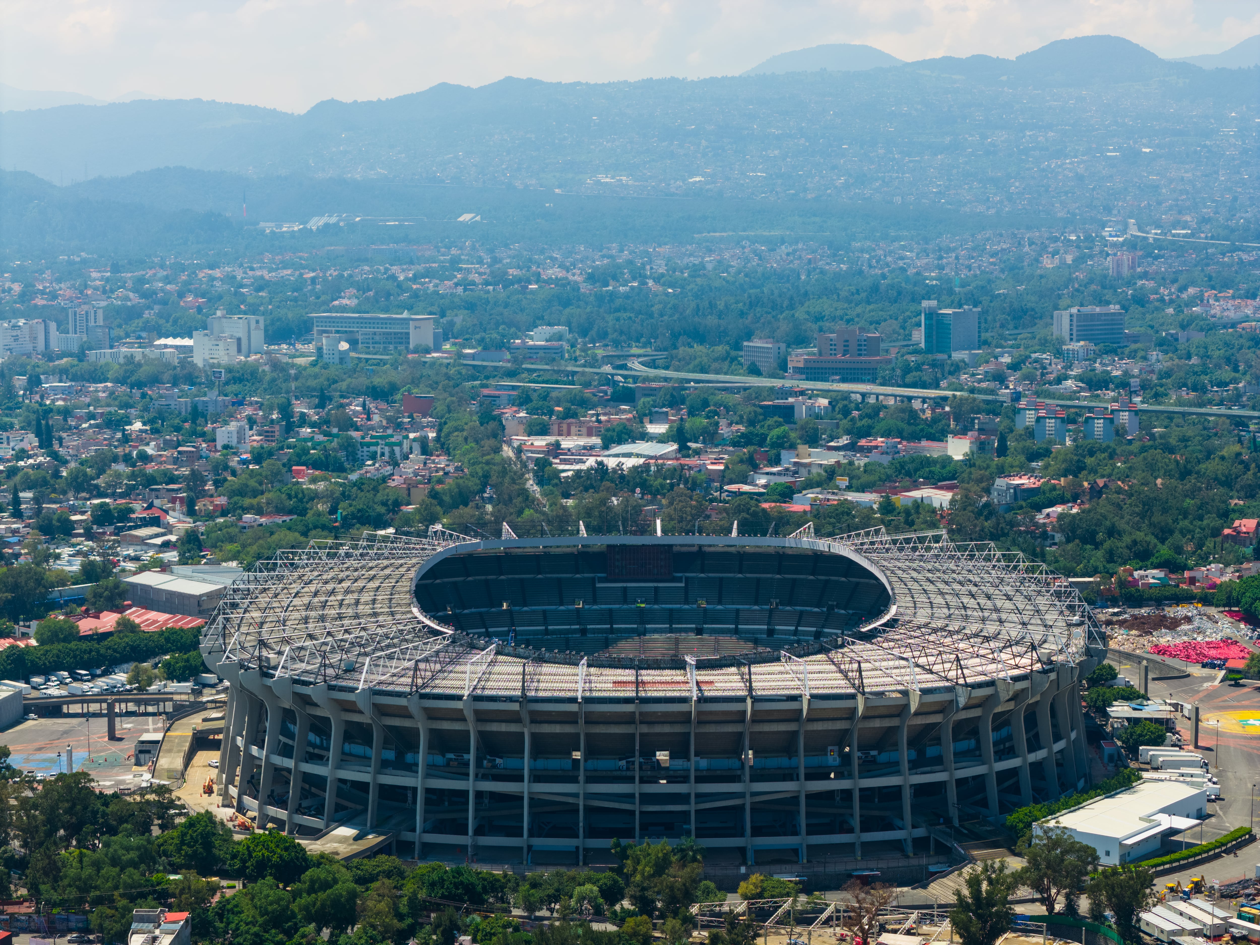 El mítico estadio Azteca se prepara para volver a ser sede de una Copa del Mundo.