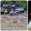 La Armada Nacional incautó una lancha rápida tipo Go Fast con cocaína y marihuana.