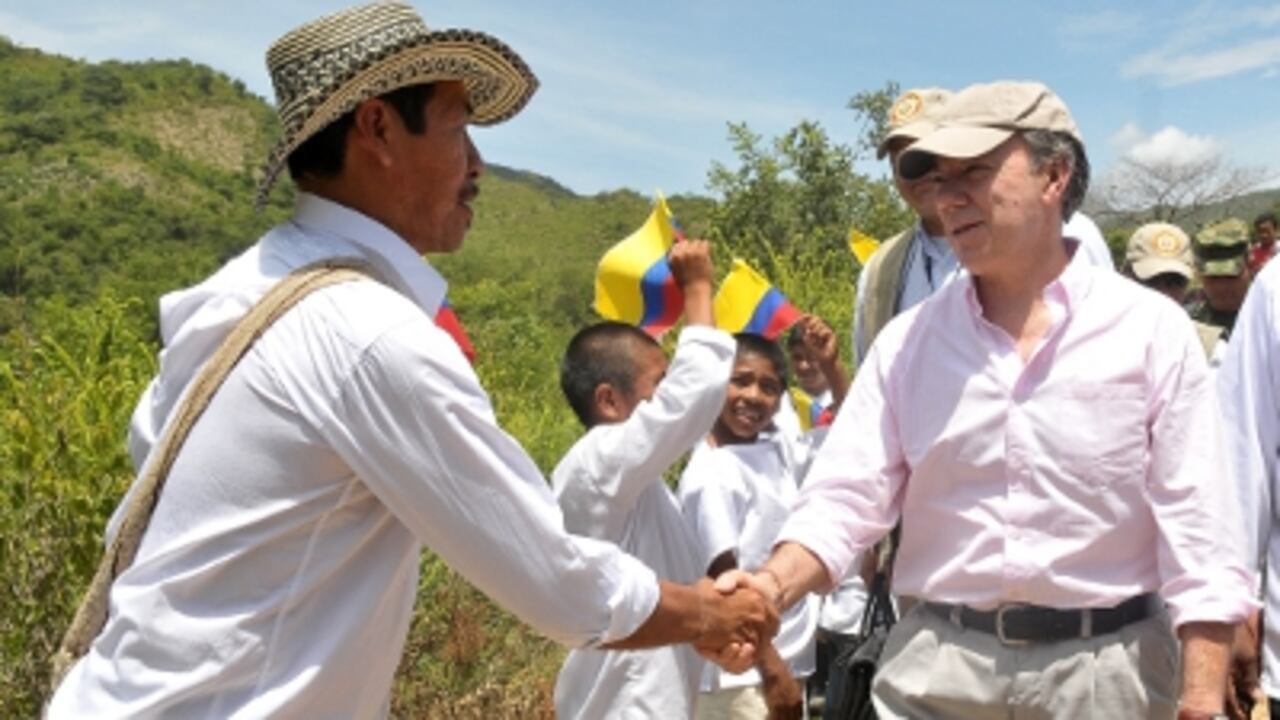 El presidente estuvo en la Sierra Nevada de Santa Marta.