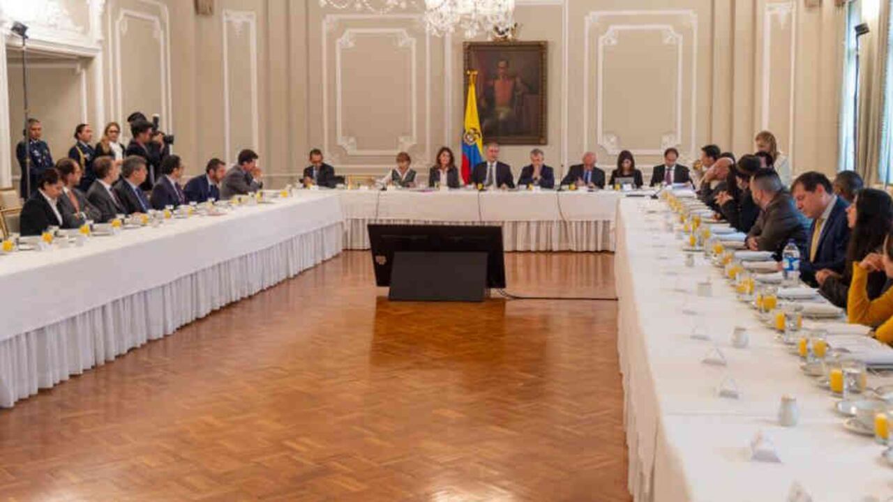 El presidente Duque se reunió este martes con los líderes del paro, en la Casa de Nariño.