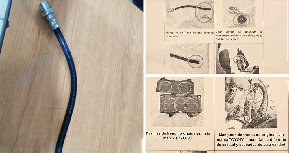   Sandra Ortiz contrató un informe de revisión que concluyó que la camioneta de la UNP con la que se moviliza presenta manipulación de frenos y repuestos no originales.